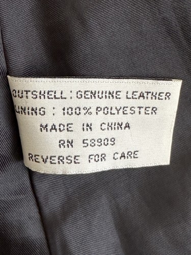 Preston & York Women’s Black Leather Coat Size 8-12 Petite - Picture 11 of 22