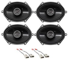 Front Rear Hifonics Speaker Replacement Kit For 1997-1998 Lincoln Navigator