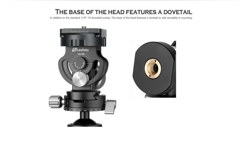 Leofoto MP-285C+VH-10S CF Monopod with VH-10S Two Way Tilt Head - Picture 11 of 12
