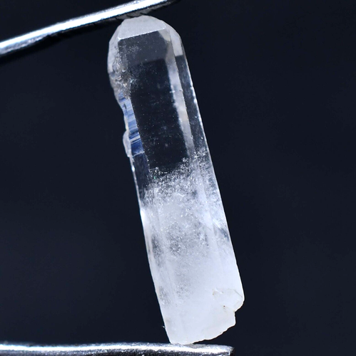 4.10 Ct Rare Natural Herkimer Diamond Water Clear Quartz Crystal Anthraxolite - Picture 7 of 7