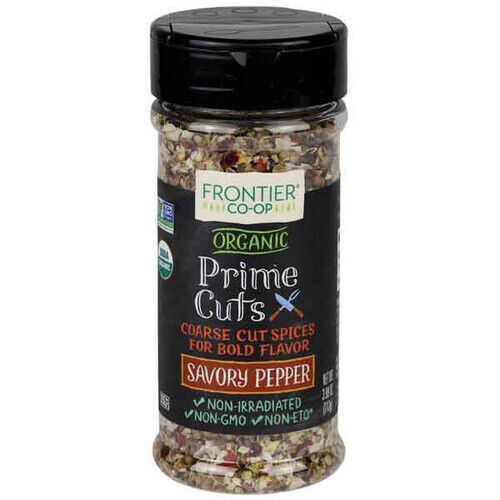 Organic Prime Cuts Savory Pepper 3.99 Oz By Frontier Coop - Picture 1 of 1