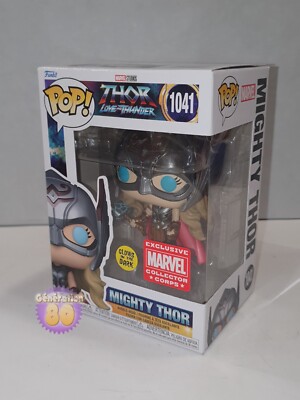 Funko Pop Mighty Thor 1041 Glows in the Dark Exclusive Marvel Collector Corps
