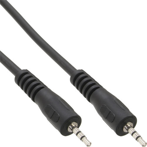Thumbnail - Inline Klinke Kabel 2,5mm Stecker / Stecker Stereo Schwarz 3m