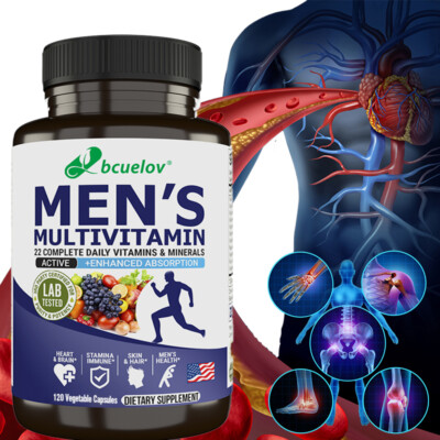 Men's Multivitamin with Natural Ingredients, GMP Laboratory Tested