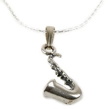 Silver 925 pendant of a saxophone with necklace Gift for loved ones