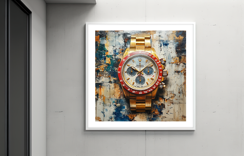 ⌚ Rolex Watch Art 🖼️ | 24x24"| Museum Giclée Print 🎨 | ✍️ 1/25 | COA 🧾 | V69 - Picture 3 of 7