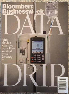 Bloomberg Business Week Data Drip Save Your Life Nov 2015 FREE SHIPPING!