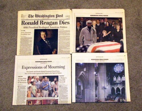RONALD REAGAN DIES Washington Post June 6, 2004