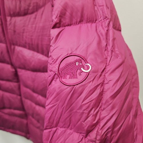 Mammut Women's 650+ Down Feather Puffer Winter Warm Pink Size Hood Jacket Medium - Picture 6 of 11