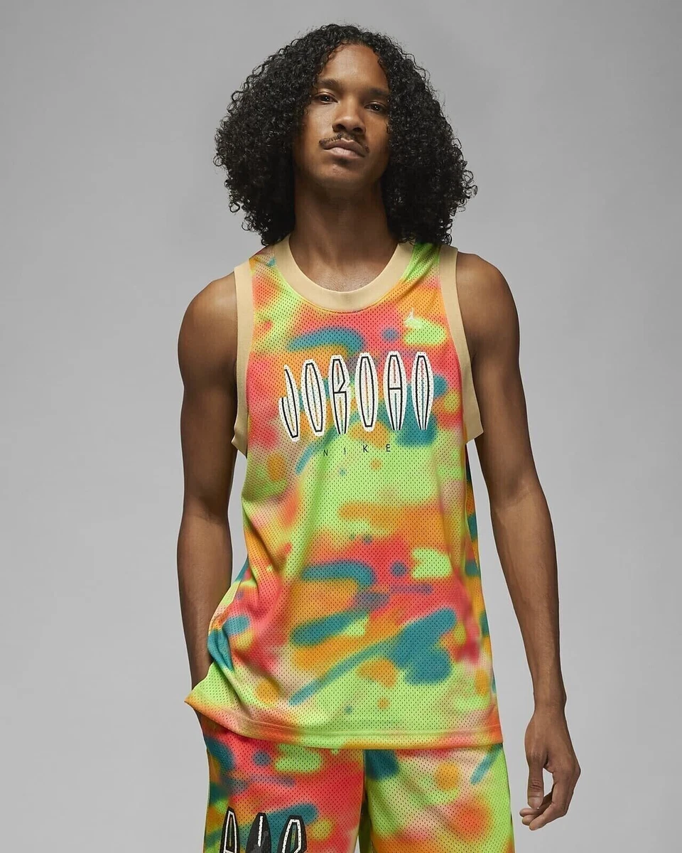NWT Nike Air Jordan Flight MVP Mesh Jersey Tank Top Tie Dye Size L