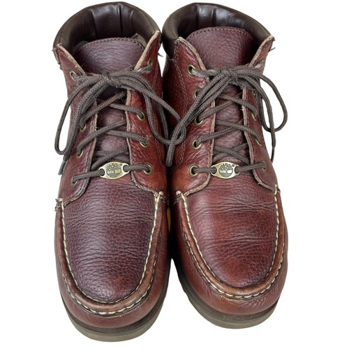 Timberland Ranger Boots Women's 8M Brown Leather Bootie Hiking Lace Up 58344 - Picture 2 of 14