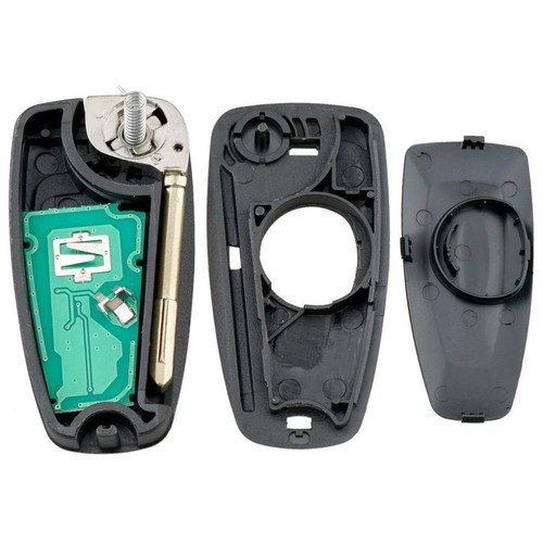 3Buttons Flip Remote Key Fob 4D60 Chip Fit for Ford Focus/Mondeo/Transit/Connect - Foto 7 di 9