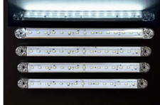 5x White LED Outline Marker Lights 12V-24V 240mm Universal Truck Fit for All HGV