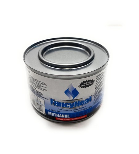Methanol blaues Gel 2,5 Stunden praktisch Scheuern Kraftstoff Flammengel 7oz Dose