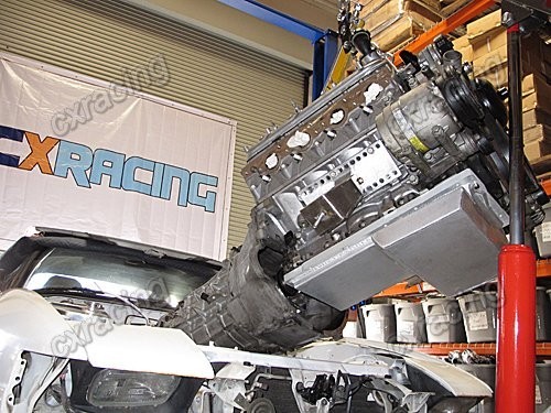 Sartén de aceite CXRacing LS1 + sumidero frontal con varilla + cubierta curtido para 240SX S13 S14 - Imagen 8 de 12