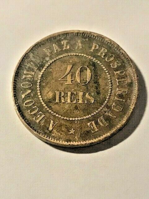 KKKKKKK　r40 GI BRZI Brazil Coin 40 Reis 1908 KM# 491 EB638 | eBay