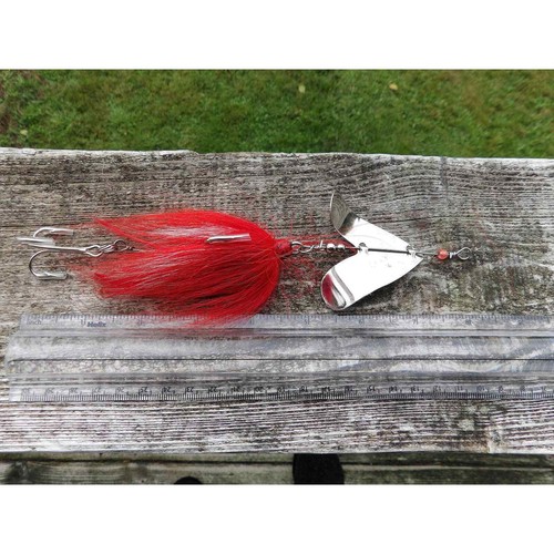 Vintage Salmon Lure Double Hook Spinner