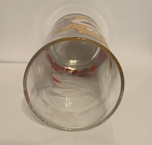 Vintage 1983 Care Bear Tenderheart Bear Pizza Hut Collectors Glass Cup - Picture 5 of 8