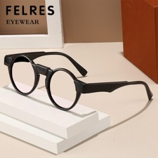 Round Anti Blue Light Eyeglasses Men Women Retro Clear Lens Glasses Frames New