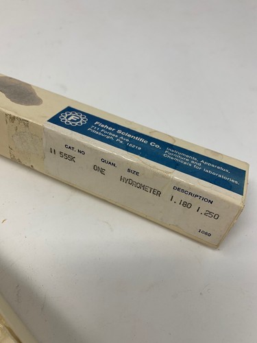 FISHER SCIENTIFIC 11-555K SPECIFIC GRAVITY HYDROMETER - NEW - Picture 2 of 3