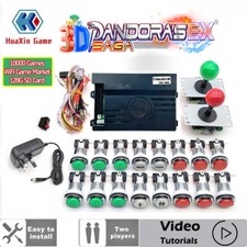 Pandora Saga 3d EX 10000 in 1 - Arcade Cabinet HDMI/VGA WIFi LED Green & Red