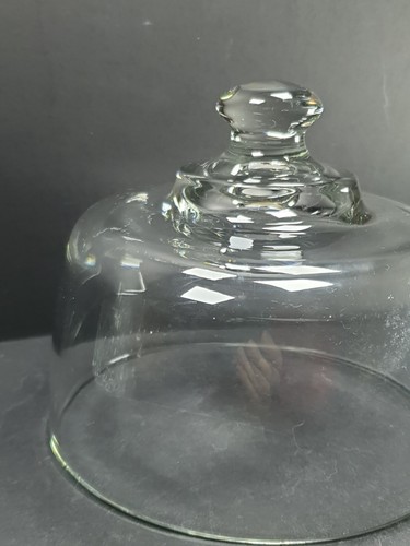 Lovely Vintage Glass Cheese Cake Dome Cover 6 1/2" - Picture 3 of 7