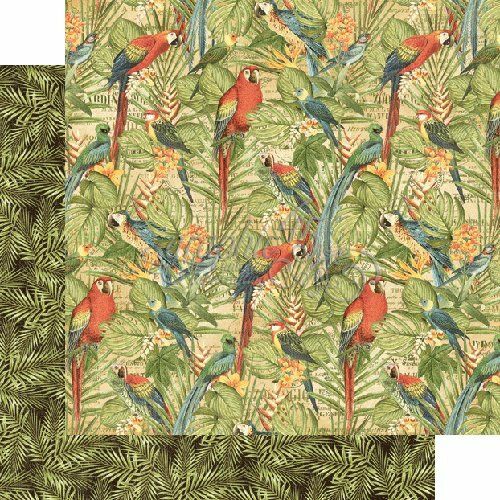 GRAPHIC 45 "SAFARI ADVENTURE" 12 X12 PAPER 12 SHEETS JUNGLE ZOO SCRAPJACK'S PL - Picture 7 of 12