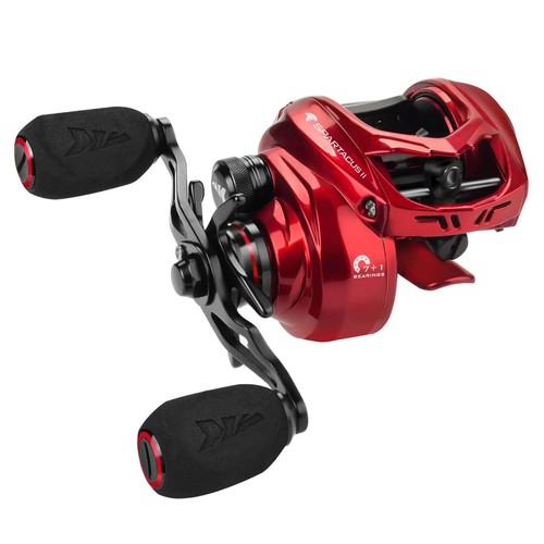KastKing Spartacus II Baitcasting Fishing Reel (Red, Right Hand Retrieve) - Picture 6 of 13