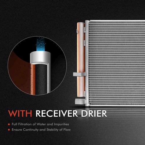 A/C AC Condenser w/ Receiver Drier w/ Bracket for Toyota RAV4 19-21 Venza 2021 - Picture 6 of 9