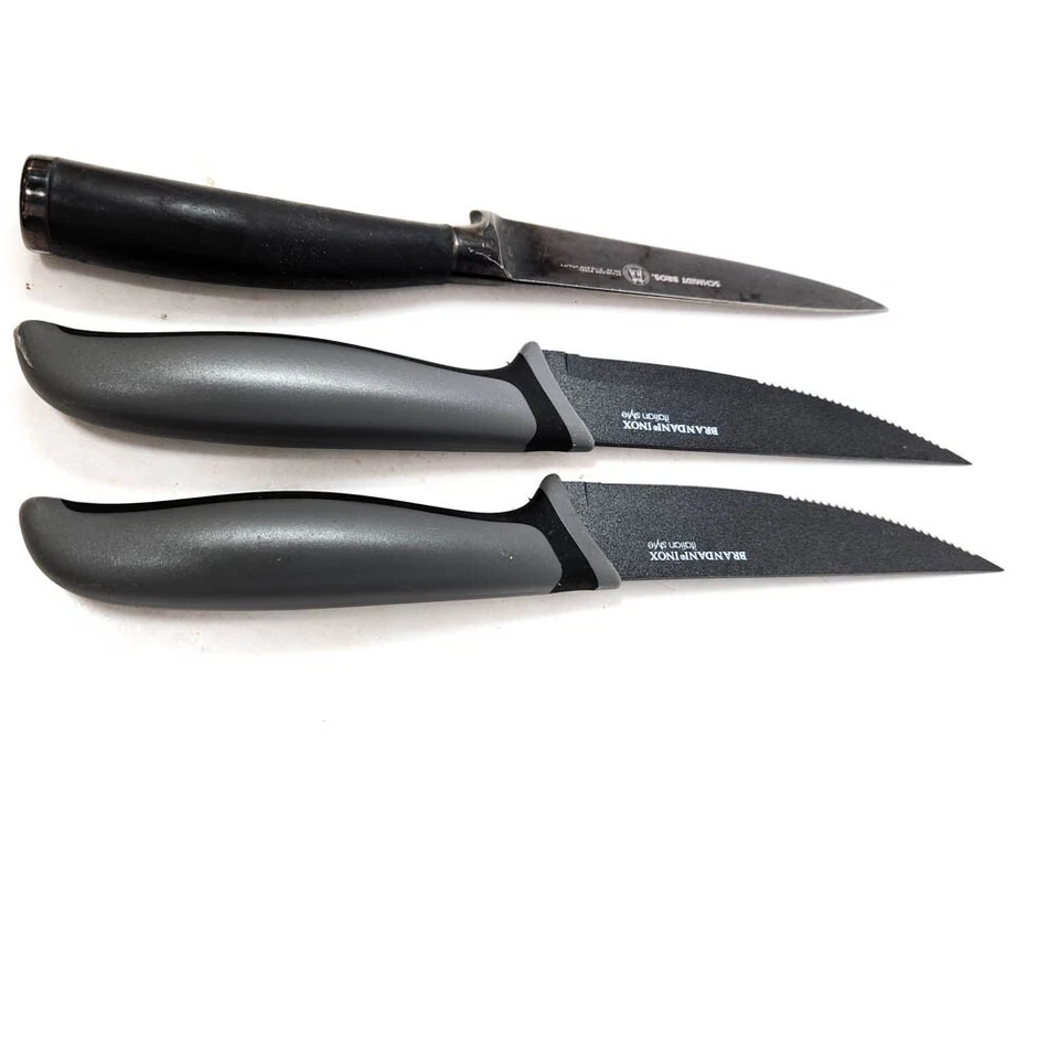 3 Pcs Brandani, Schmidt Bros No 22 Steak Knife Set, Stainless Steel Blades - Image 4 of 4