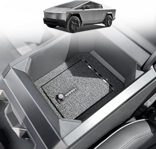 BestEvMod Center Console Safe Lock Box Compat with Tesla Cybertruck 2023 2024
