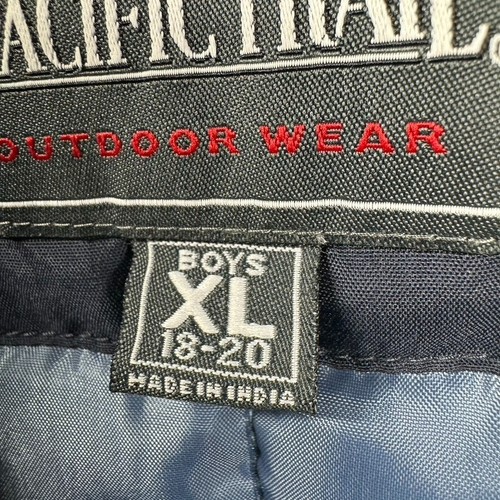 Vintage Pacific Trail Jacket Boys XL Ski Snowboard Hooded Pockets Color Block - Picture 3 of 13