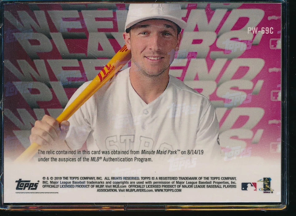 2019 Topps Now Players Weekend Alex Bregman Game Worn Jersey Relic #d /99 - Image 2 of 2