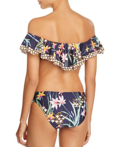 Neu mit Etikett $ 160 Trina Turk Fidschi Blumenmuster Größe 10 Rüschen-Top & Größe 8 gerafftes Unterteil - Bild 2 von 12