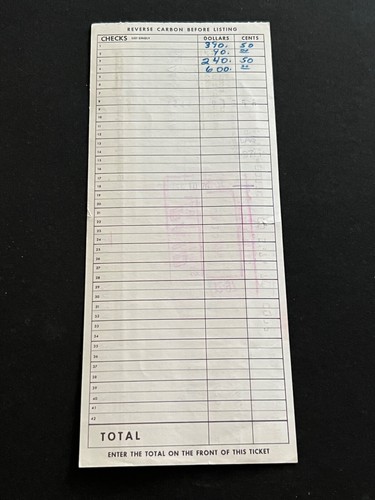 Elvis Presley December 30, 1976 Special Sales Concert Deposit From Ticket Sales - Picture 4 of 6