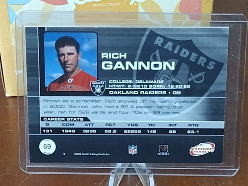 2002 Pacific Atomic - Non-Die Cut #69 Rich Gannon /600 - Bild 2 von 3
