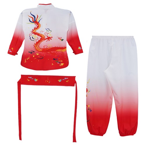 Unisex Kung Fu Long Sleeve Tops With Pants Tracksuits Uniform Clothing Tai Chi - Picture 17 of 89