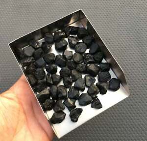 Natural Black Spinel Stone Raw,Protective Stone Making Raw Jewelry Genuine Black Rough 10 Pieces Natural Raw Size 14-18 MM Spinel Gemstone