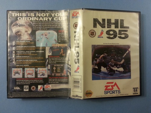 Sega Genesis NHL 95 CIB completo con scatola e manuale pulito testato SPEDIZIONE GRATUITA - Foto 5 di 5