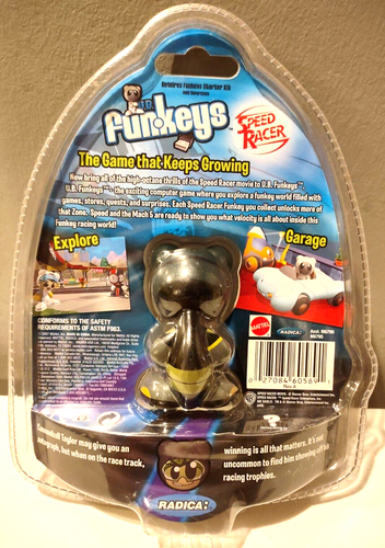 2007 U.B. Funkeys Cannonball Taylor Common Speed Racer Figure Radica NEW SEALED - Picture 2 of 2