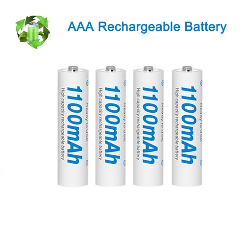 Lote de baterías recargables de celda AAA Ni-MH AAA tamaño 1.2V 1100MAH + caja - Imagen 17 de 21