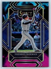 Freddie Freeman 2022 Panini Select #268 Cosmic Prizm Diamond Level SSP  #268