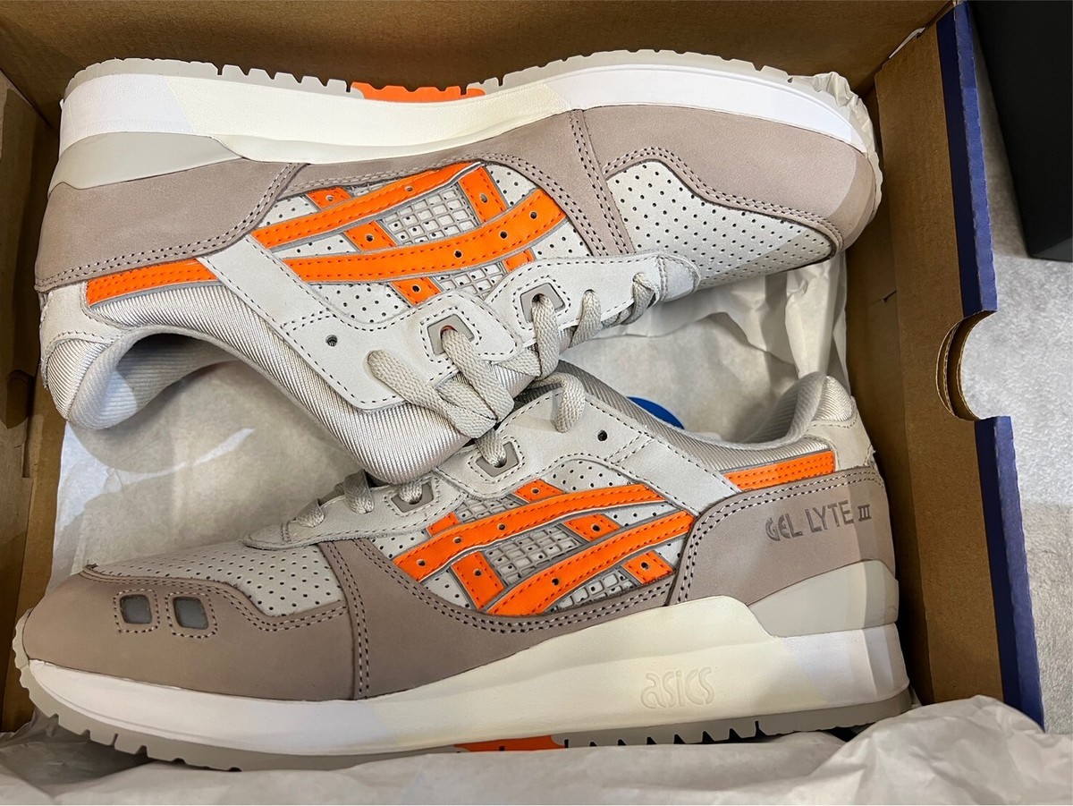 靴 KITH FOR ASICS GEL-LYTE III REMASTERED KITH ASICS GEL-Lyte III Remastered Size 9.5 new Super Orange