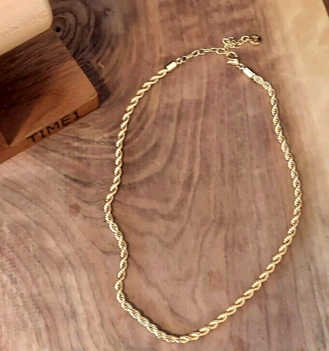 Anne Klein Gold-Tone Rope Chain Collar Necklace, 16" + 3" Extender