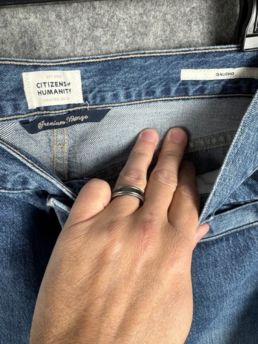 Citizens of Humanity Gaucho Trouser Jeans Women's 27 (30x32) Blue Wide Leg EUC - Picture 9 of 11