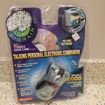 E Brain Timex Data Link System Talking Personal Electronic Companian Toy New