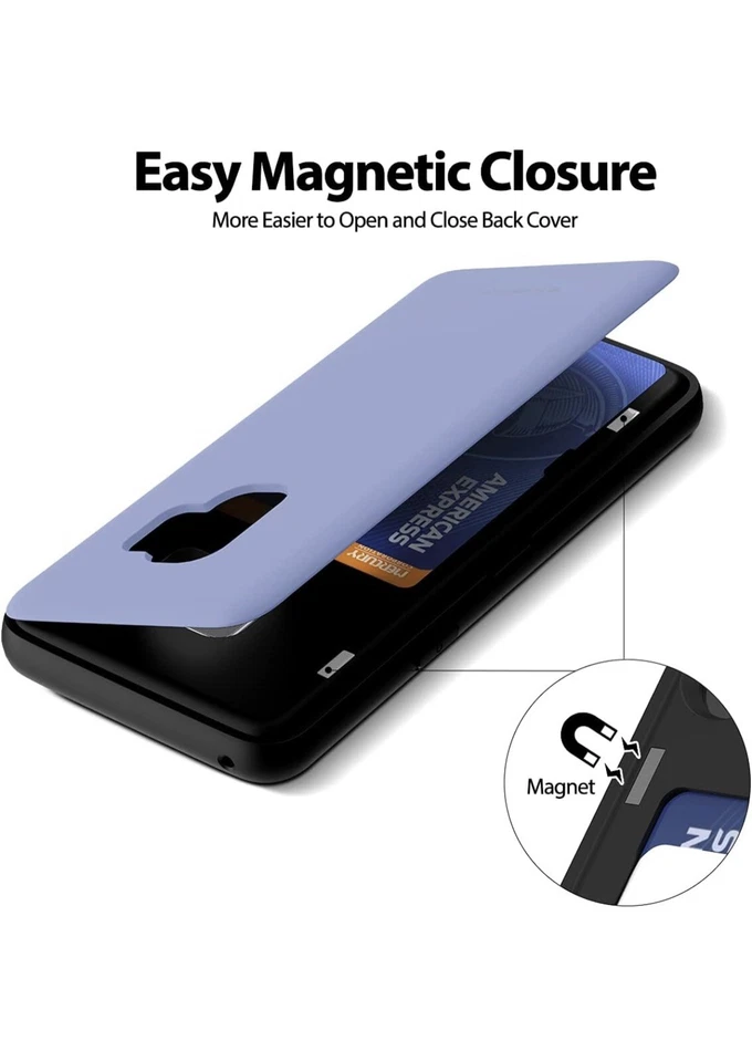 Goospery Samsung Galaxy S9 Plus Cardholder Wallet Case Lilac Purple - Image 4 of 4