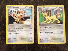 Pokémon Next Destinies Non-Holo Persian & Meowth  Excellent Condition.