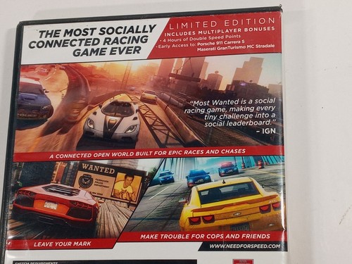Need for Speed: Most Wanted (PC, 2012) EUC MINT CONDITION ~ SHIPS NEXT DAY! FAST - Picture 6 of 11