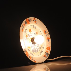 Antique Kangxi Period Imari Wall Lamp with Flowers Chinese China Porcelain